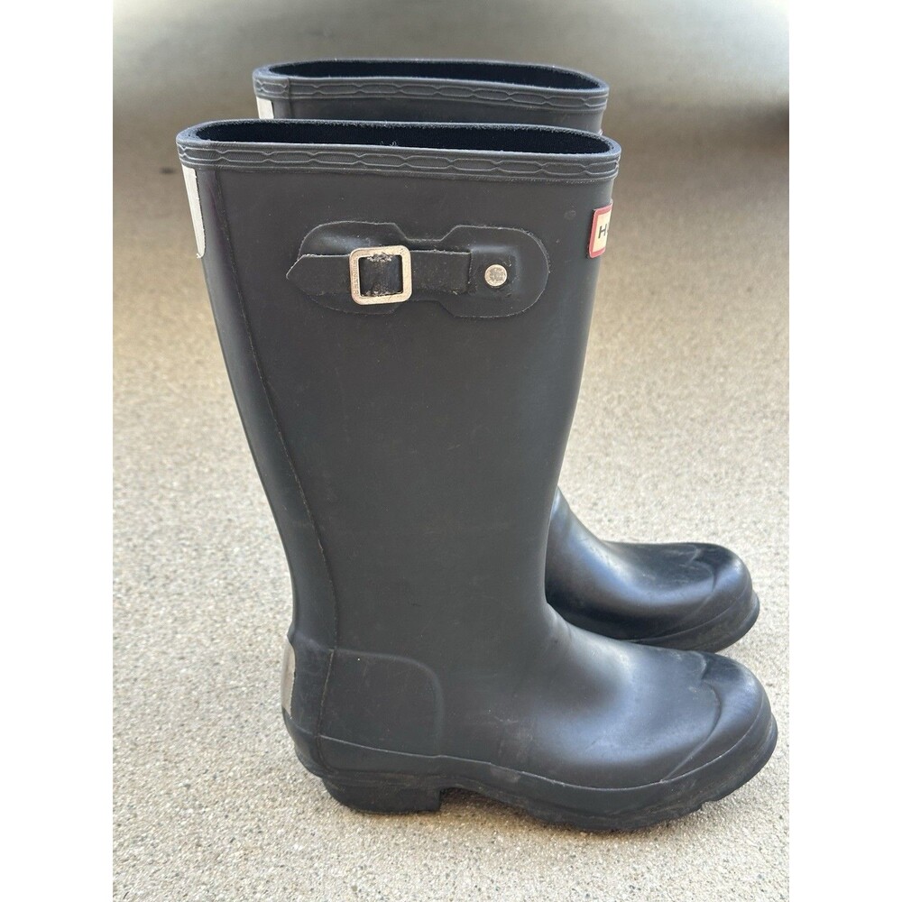 Hunter Original Women's Black Waterproof Knee High Rain Boots US 2 EU33